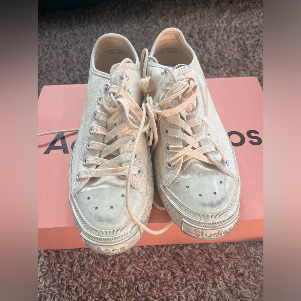 ACNE STUDIOS BALLOW SOFT TUMBLED TAG SNEAKER - Picture 14 of 15